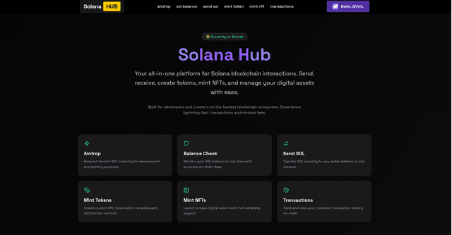 Solana Hub